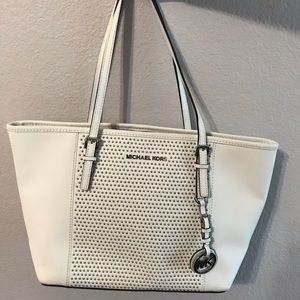 Michael Kors white handbag